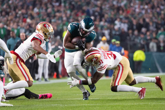 The Philadelphia Eagles averaged an abysmal 2.6 yards per carry against the San Francisco 49ers.